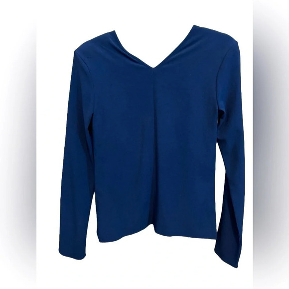 Lamarque | Navy Faux Wrap Top (XS) - Picture 6 of 10